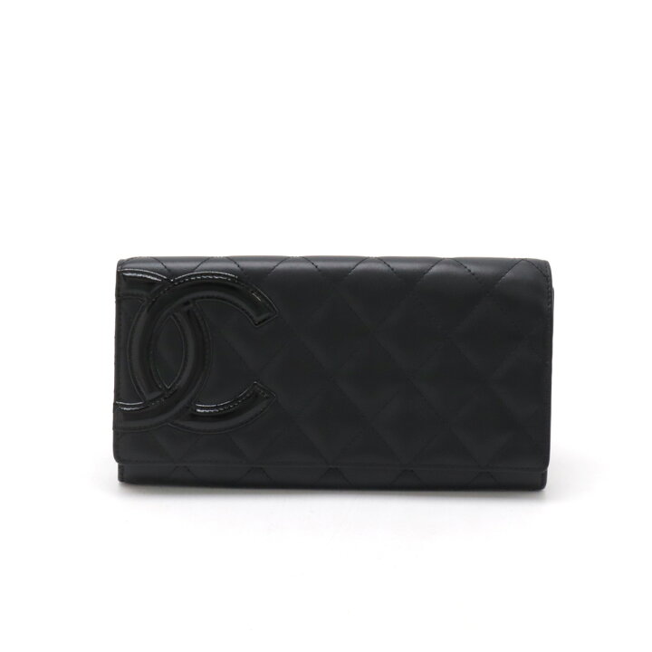 楽天市場】CHANEL シャネル カンボンライン ココマーク 2つ折長財布 二 