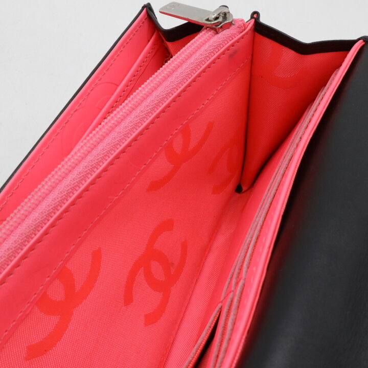楽天市場】CHANEL シャネル カンボンライン ココマーク 2つ折長財布 二