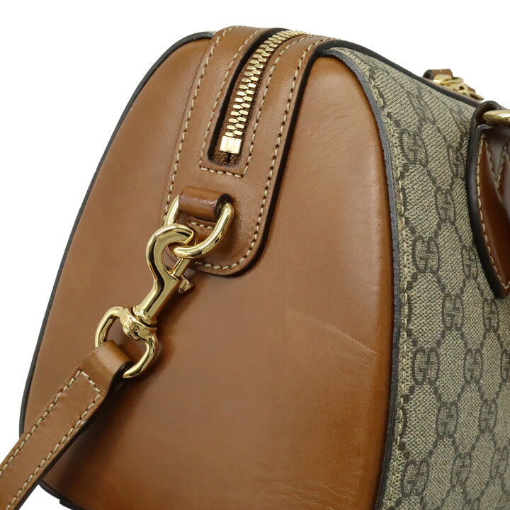 楽天市場】GUCCI グッチ GGスプリーム ハンドバッグ ミニボストン 