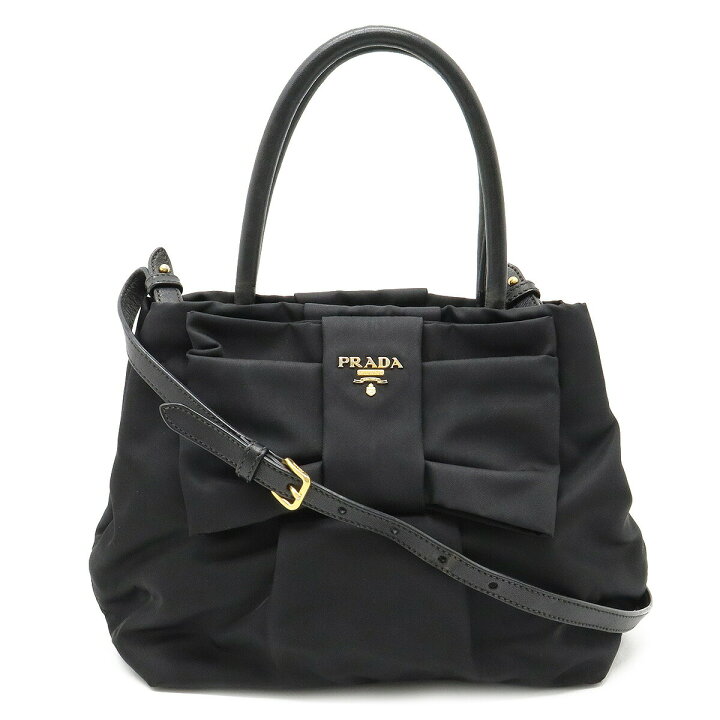 楽天市場】【バッグ】PRADA プラダ リボン ハンドバッグ 2WAY 