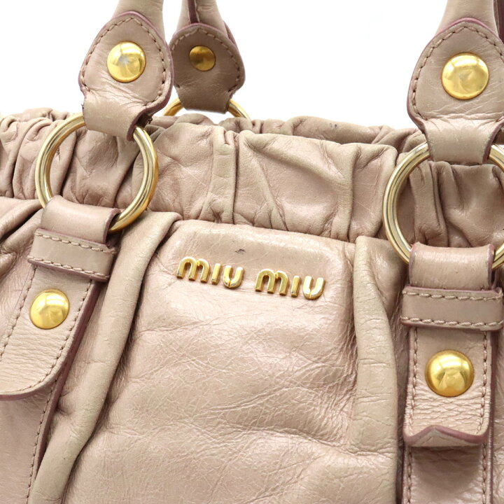 楽天市場】【バッグ】Miu Miu ミュウ ミュウ ミュウミュウ 