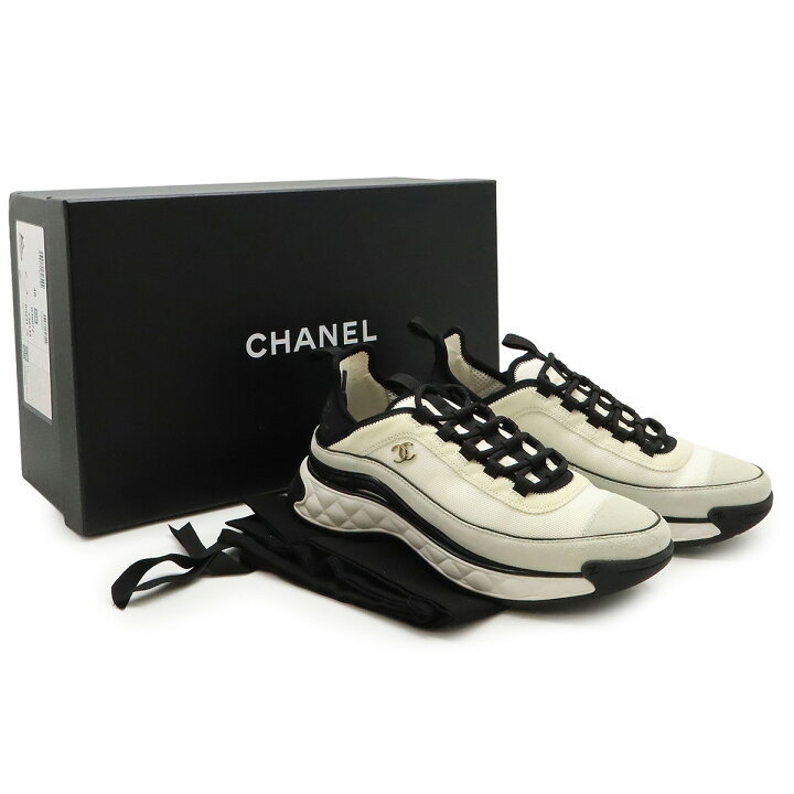 楽天市場】CHANEL シャネル ロゴ マトラッセ ココマーク スニーカー 