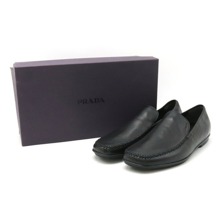 楽天市場】PRADA プラダ MADRAS PESANTE スリッポン ドライビング 
