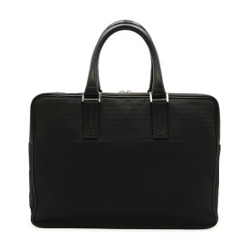 Christian Dior クリスチャン ディオール DIOR HOMME ディオール オム ロゴ ビジネスバッグ ブリーフケース キャンバス ブラック 黒 シルバー金具 【中古】
