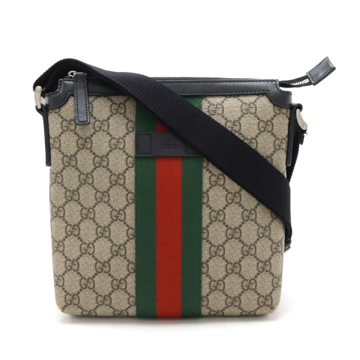 楽天市場】GUCCI グッチ GGスプリーム シェリーライン ウェブ フラット 