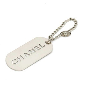 CHANEL シャネル ロゴプレート ドッグタグ キーホルダー キーチャーム バッグチャーム メタル 05V A25216 【中古】