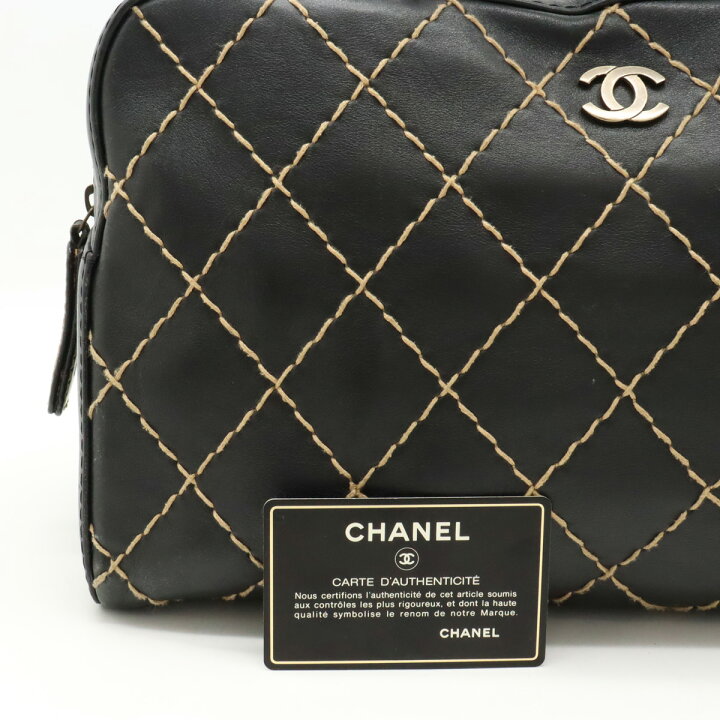 楽天市場】CHANEL シャネル ワイルドステッチ ハンドバッグ ミニ  