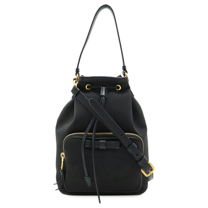 楽天市場】PRADA プラダ ロゴジャガード ハンドバッグ バケットバッグ 