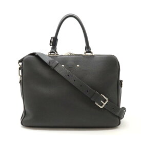 LOUIS VUITTON ルイ ヴィトン アルマンド ブリーフケースMM ビジネスバッグ 2WAY ショルダー トリヨンレザー グレー シルバー金具 M52702 【中古】