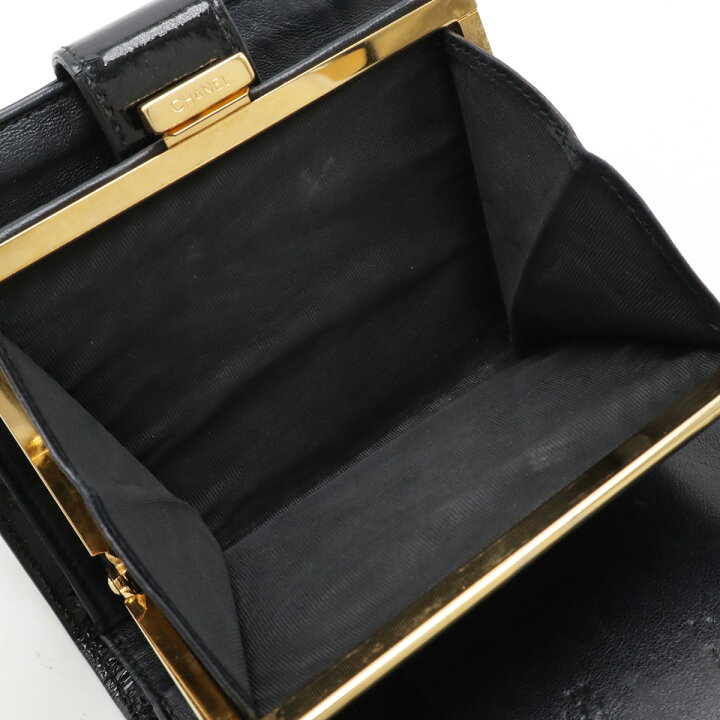 楽天市場】CHANEL シャネル ココマーク 2つ折財布 二つ折り財布 がま口 