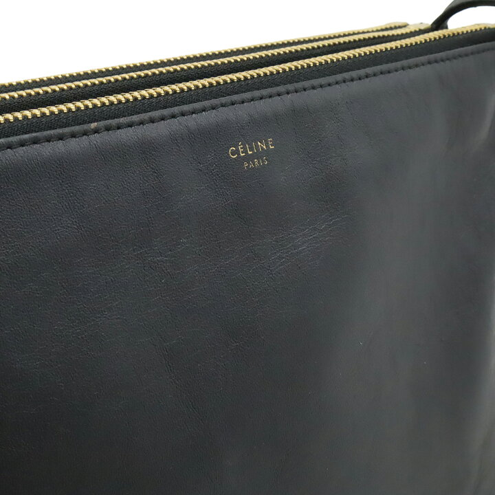 楽天市場】CELINE セリーヌ トリオ ラージ ショルダーバッグ 