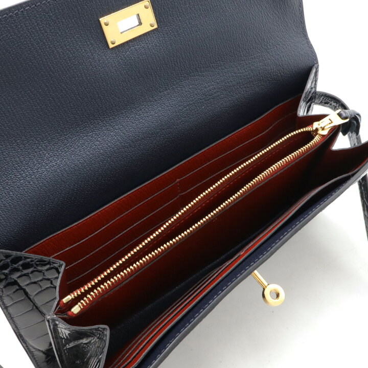 楽天市場】HERMES エルメス ケリーウォレット ロング ギリーズ 2つ折長  