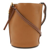 LOEWE ロエベ アナグラム ショルダーバッグ 斜め掛け PVC 総柄 茶 