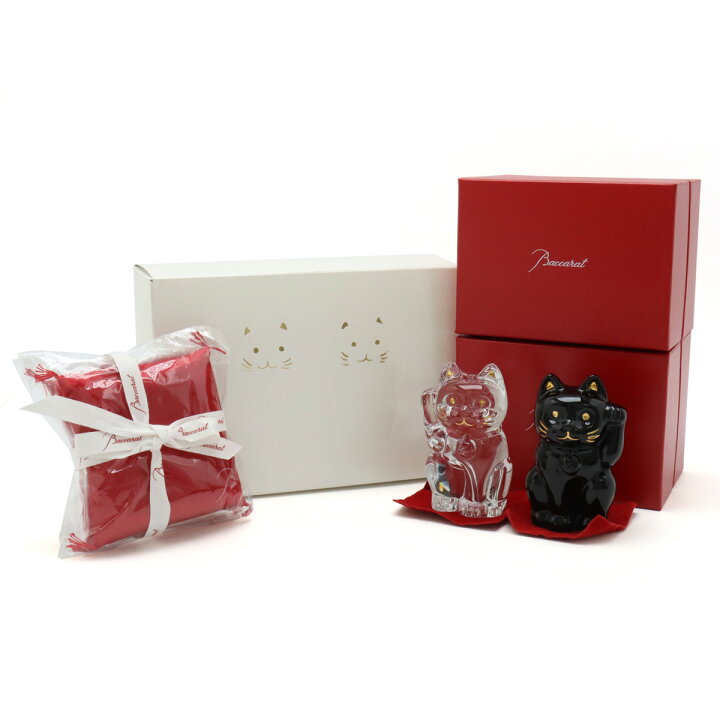 楽天市場】Baccarat バカラ まねき猫 招き猫 ラッキーキャット 2点  