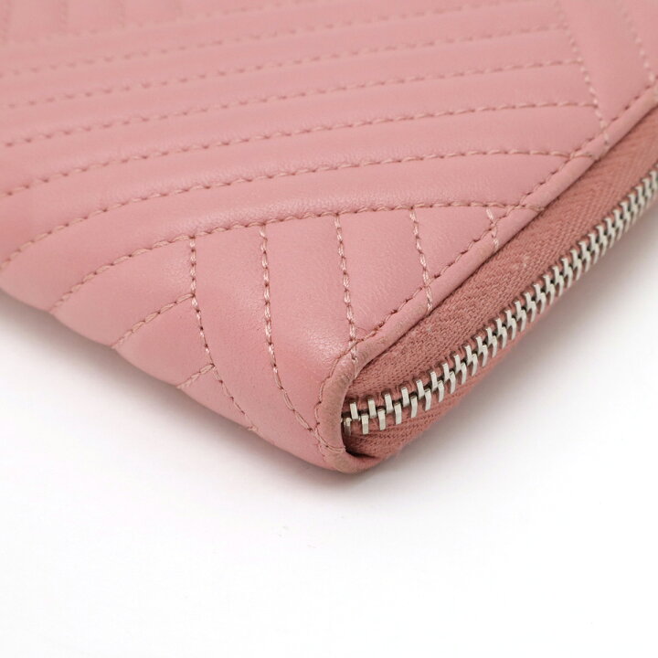 楽天市場】CHANEL シャネル Vステッチ ココマーク ラウンドファスナー  