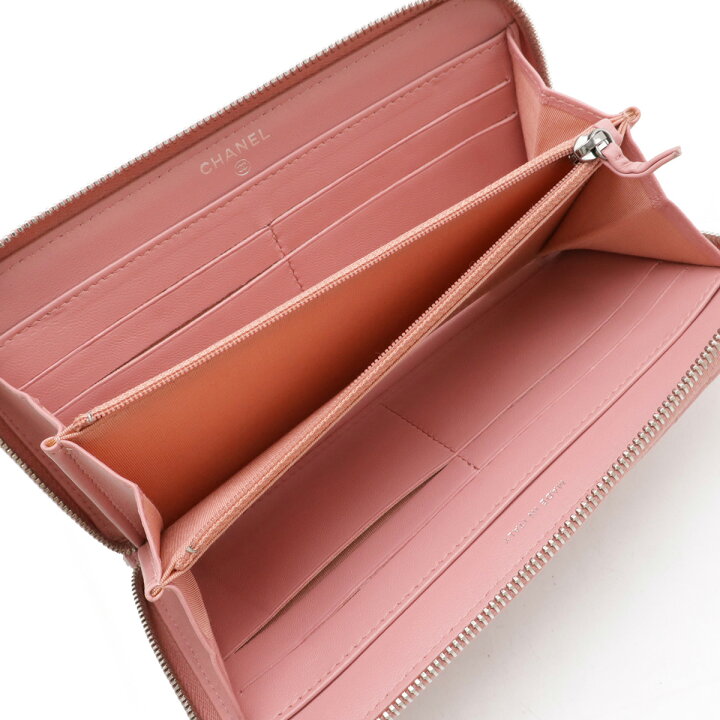 楽天市場】CHANEL シャネル Vステッチ ココマーク ラウンドファスナー  