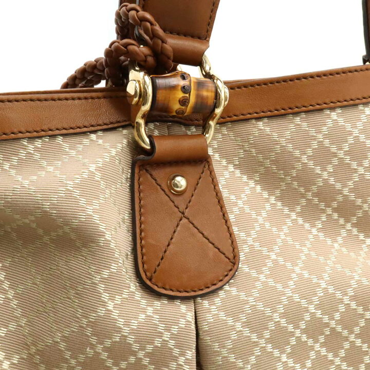 楽天市場】GUCCI グッチ ディアマンテ バンブー トートバッグ 編み込み  