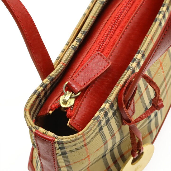 BURBERRY バーバリー ノバチェック チェック柄 ハンドバッグ トート 