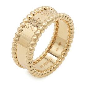 Van Cleef & Arpels ヴァン クリーフ & アーペル ペルレ シニアチュール リング 指輪 K18YG イエローゴールド #52 VCAR03Y652 【中古】