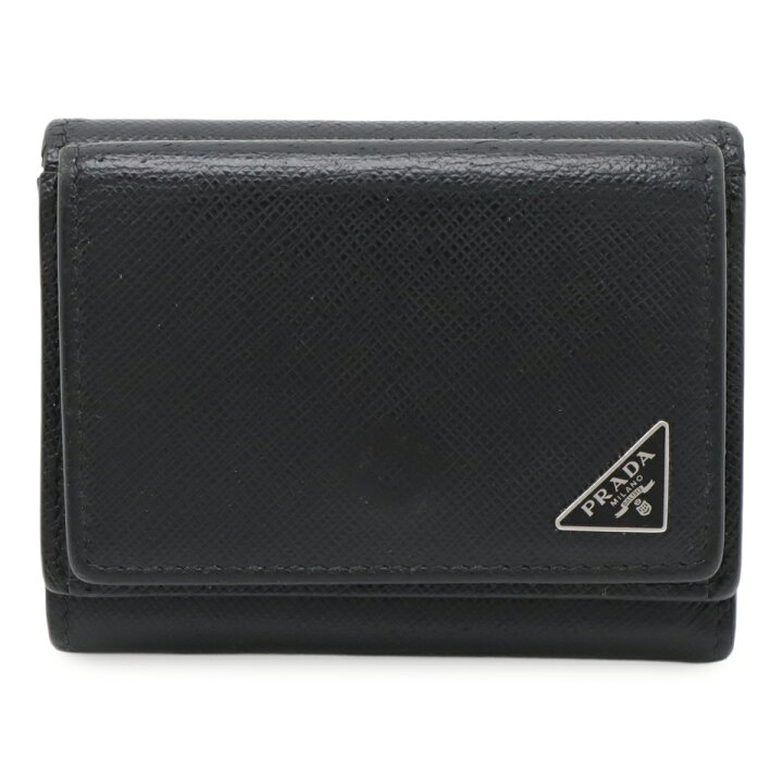楽天市場】PRADA プラダ トライアングルロゴ コンパクトウォレット 3  
