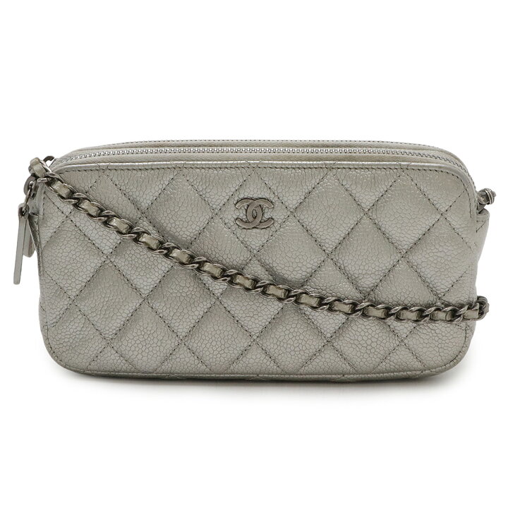 楽天市場】CHANEL シャネル マトラッセ Wジップチェーンウォレット  