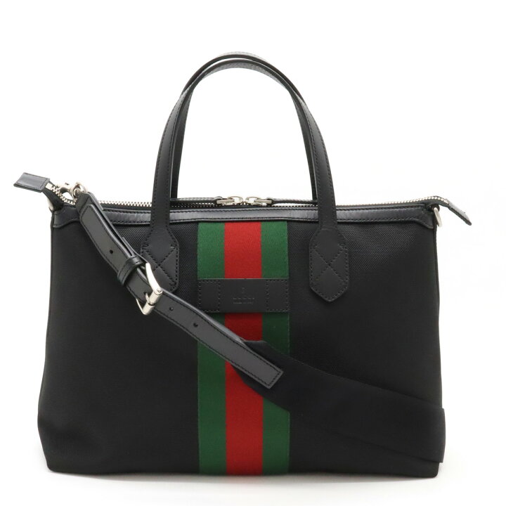 GUCCI グッチ シェリーライン ウェブストライプ トートバッグ 2WAY  