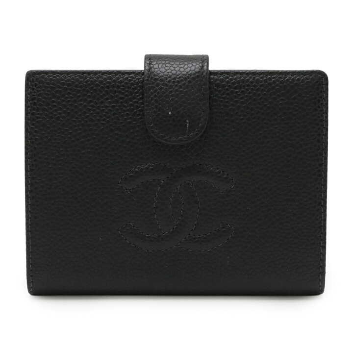 楽天市場】CHANEL シャネル ココマーク 2つ折財布 二つ折り財布 がま口 