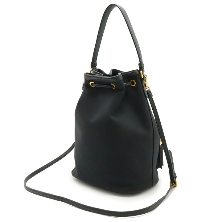 楽天市場】PRADA プラダ ロゴジャガード ハンドバッグ バケットバッグ 