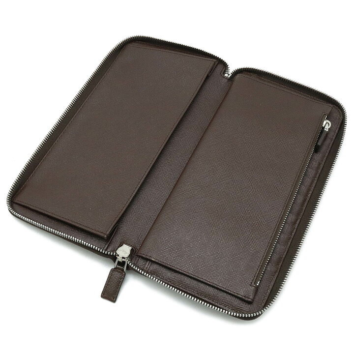 楽天市場】PRADA プラダ SAFFIANO1 ラウンドファスナー 長財布 レザー  