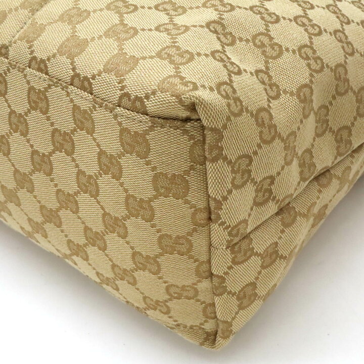 楽天市場】GUCCI グッチ GGキャンバス レザー マザーズバッグ トート  