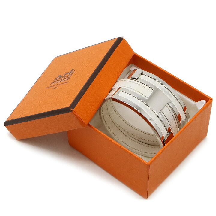 楽天市場】HERMES エルメス プスプス ブレスレット バングル Hモチーフ 