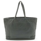 【バッグ】BOTTEGA VENETA ボッテガ ヴェネタ ボッテガベネタ イントレチャート トートバッグ ショルダーバッグ セミショルダー レザー グレー 405743 【中古】