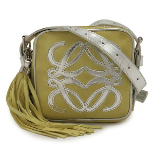 中古】LOEWE(ロエベ) ショルダーストラップ ドーナツチェーン シルバー  