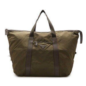 PRADA プラダ ボストンバック 旅行用 ナイロン ダークブラウン 2way 