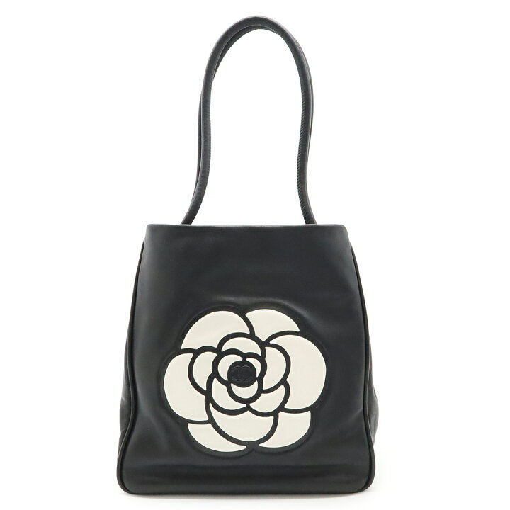楽天市場】CHANEL シャネル カメリア ロゴ トートバッグ ショルダー 