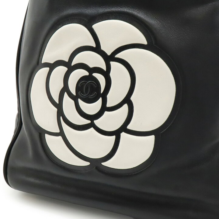 楽天市場】CHANEL シャネル カメリア ロゴ トートバッグ ショルダー 