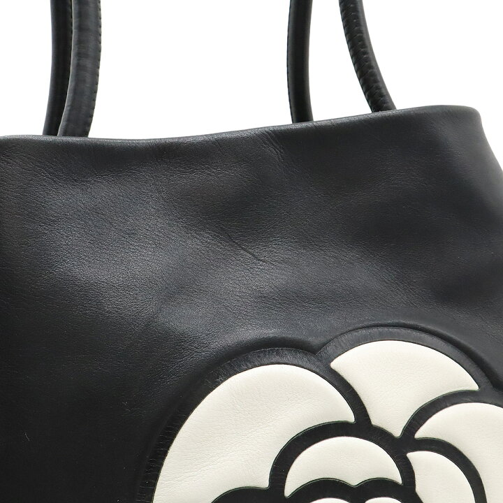 楽天市場】CHANEL シャネル カメリア ロゴ トートバッグ ショルダー 