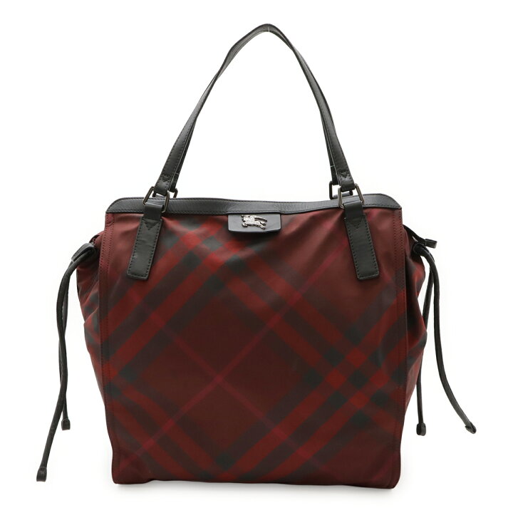 楽天市場】BURBERRY バーバリー チェック柄 トートバッグ ラージトート 