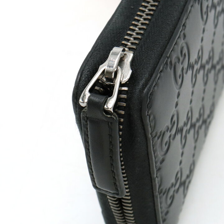 楽天市場】GUCCI グッチ グッチシマ ラウンドファスナー 長財布 レザー  