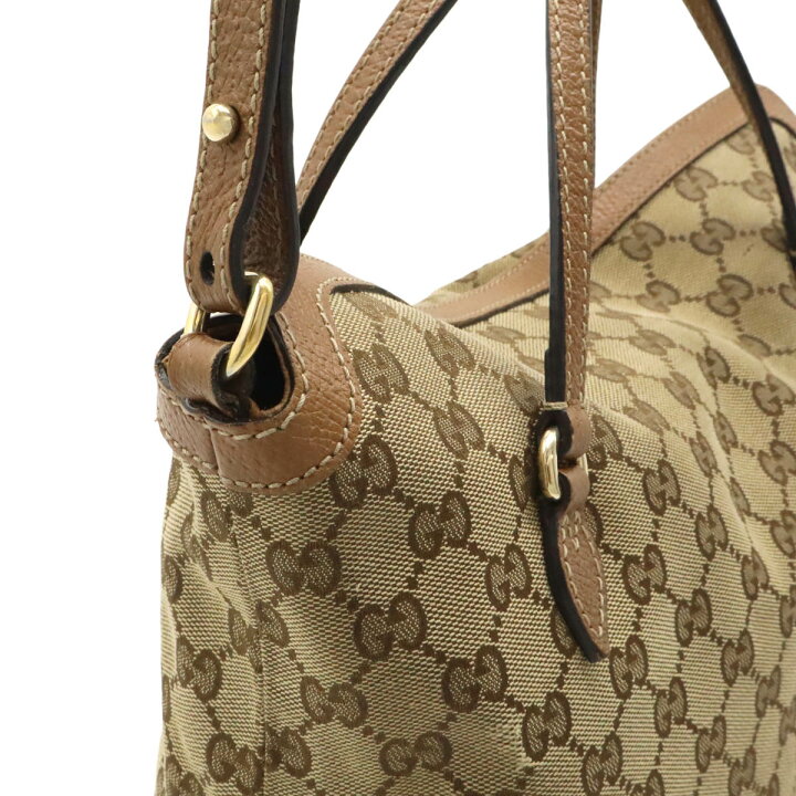 楽天市場】GUCCI グッチ GGキャンバス ブリー ハンドバッグ 2WAY