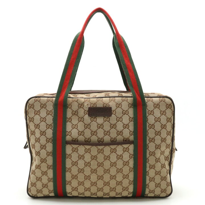 楽天市場】GUCCI グッチ GGキャンバス シェリーライン トートバッグ 