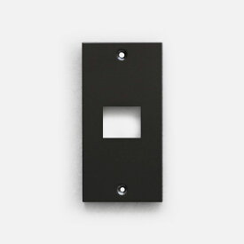 SML / SWITCH / CONCENT PLATE (Black) 1口【メール便可 10点まで】【スイッチコンセントプレート/エスエムエル/DIY/リノベーション/コンセントカバー】[113887