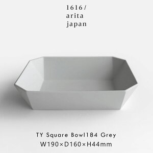 1616/arita japan / TY gStandardh Square Bowl184(Plain Gray) | Lc/ƍO/TYX^_[h/XNGA{E/H/Mtg | 118501