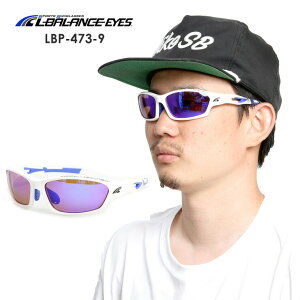 L-BALANCE �G���o�����X �T���O���X LBP-473-9 �yWHITE�z SMOKE/BLUE POLA �Ό� �X�|�[�c �^�E�����[�X �yJSBC�X�m�[�^�E���z