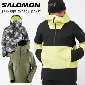 23-24 SALOMON サロモン TRANSFER ANORAK JACKET M トランスファー アノラック ジャケット スノーボード スキー ウェア 【ぼーだまん】