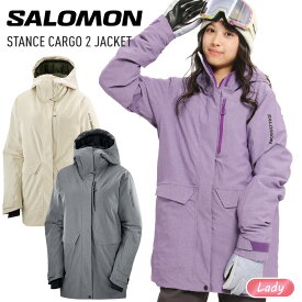 23-24 SALOMON サロモン STANCE CARGO 2 JACKET W レディース スタンスカーゴ ジャケット スノーボード スキー ウェア 【ぼーだまん】