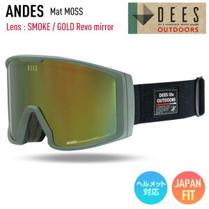 Xm[{[h S[O DEES fB[Y ANDES AfX Mat MOSS YFSMOKE/GOLD Revo mirror XL[  Xm{[ DYG-2372