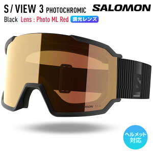 y\z2026 SALOMON T S/VIEW 3 PHOTOCHROMIC J[ : Black Y : Photo ML Red XL[ Xm[{[h S[O yځ[܂z