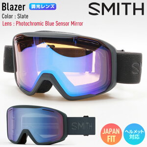2026 SMITH X~X Xm[{[h S[O Blazer uCU[ J[: Slate Y Photochromic Blue Sensor Mirror XL[ yځ[܂z