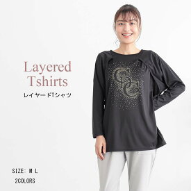 レイヤードTシャツ トップス 長袖 ヨガtシャツ レディース ヨガトップス ピラティス ウェア ロング丈 おしゃれ 体型カバー速乾 薄手 丈長め 伸縮性 かわいい ゆったり 黒 スリット スポーツ フィットネス ジムウェア ホットヨガ ストレッチ ダンス 運動着